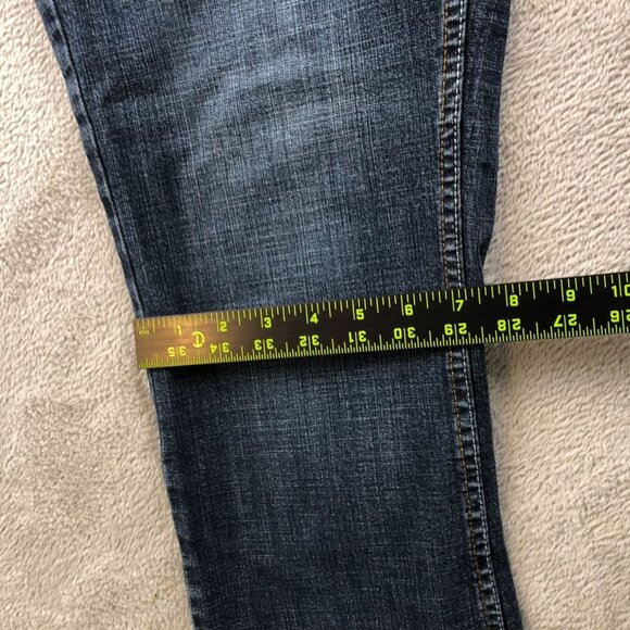 Riders By Lee Womens Jeans Size 34W Measured Bootcut Blue Denim Casual Classic - Picture 8 of 16